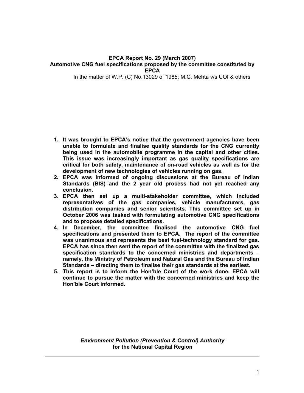 Subject: Automotive CNG Fuel Specifications