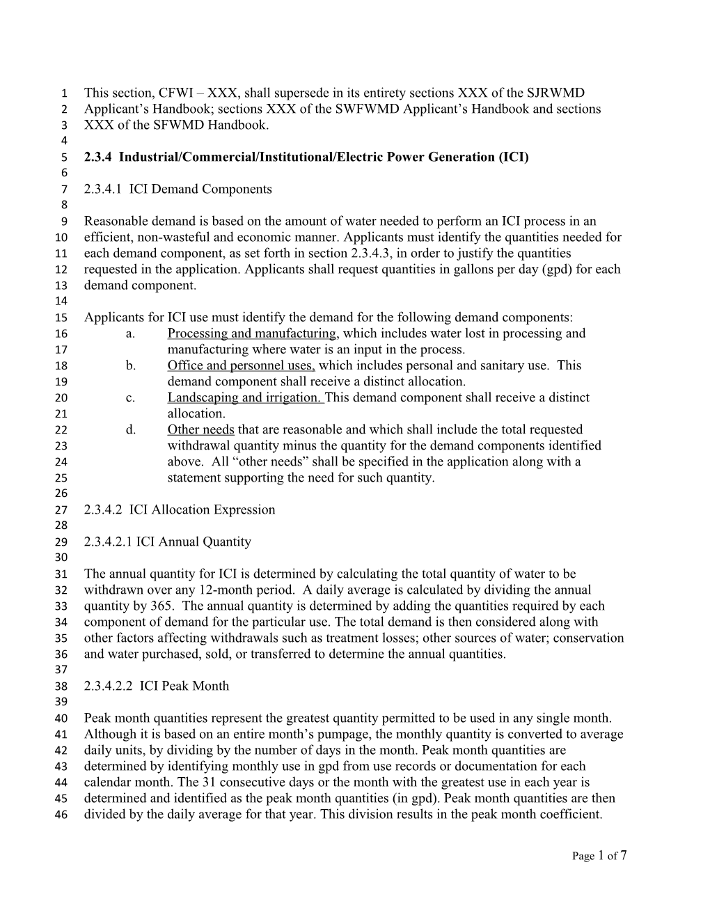 2.3.4 Industrial/Commercial/Institutional/Electric Power Generation (ICI)