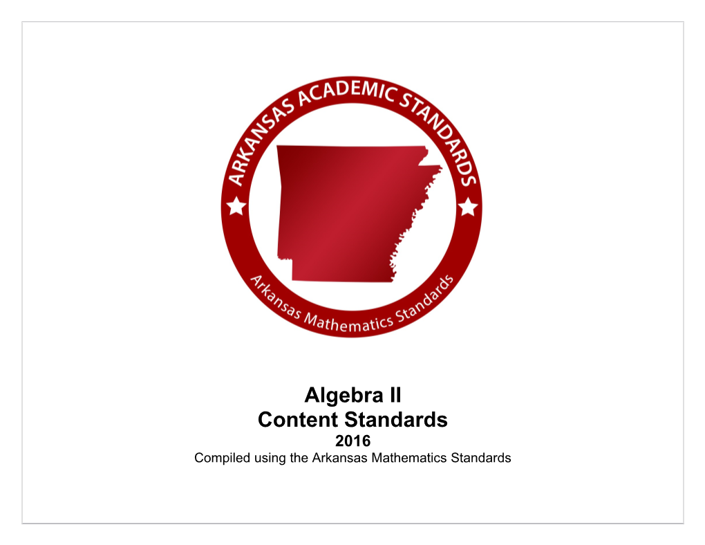 Compiled Using the Arkansas Mathematics Standards