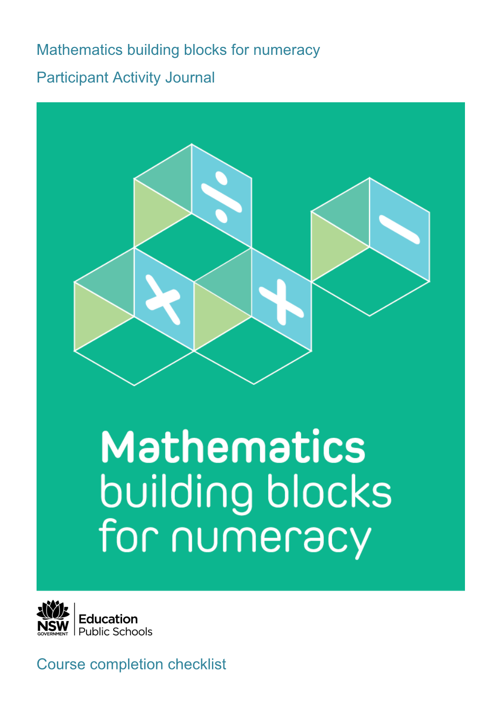 Mathematics Building Blocks for Numeracy