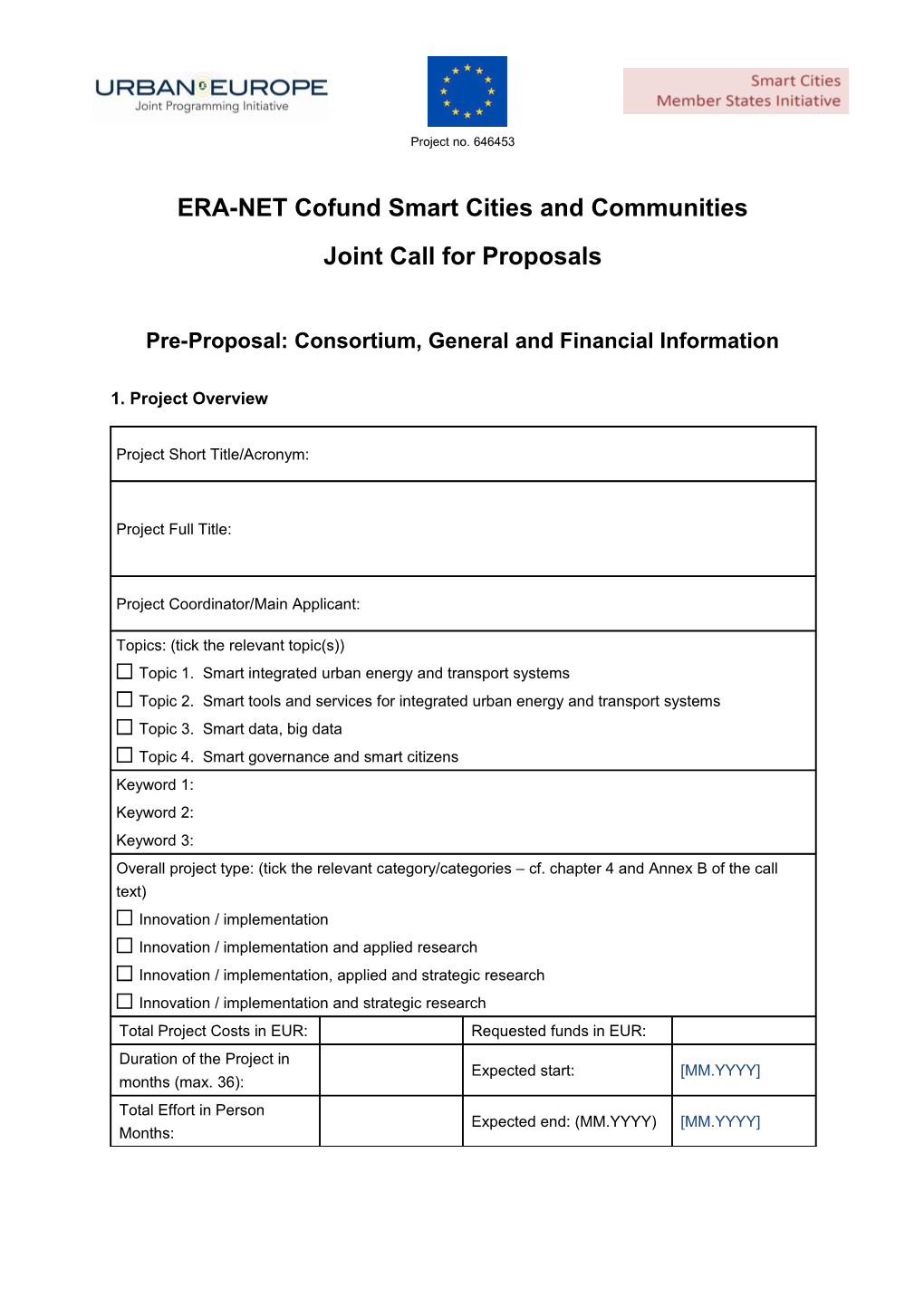 ERA-NET Cofund Smart Cities and Communities