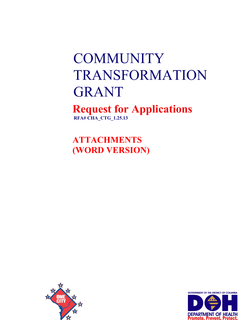 Community Transformation Grant