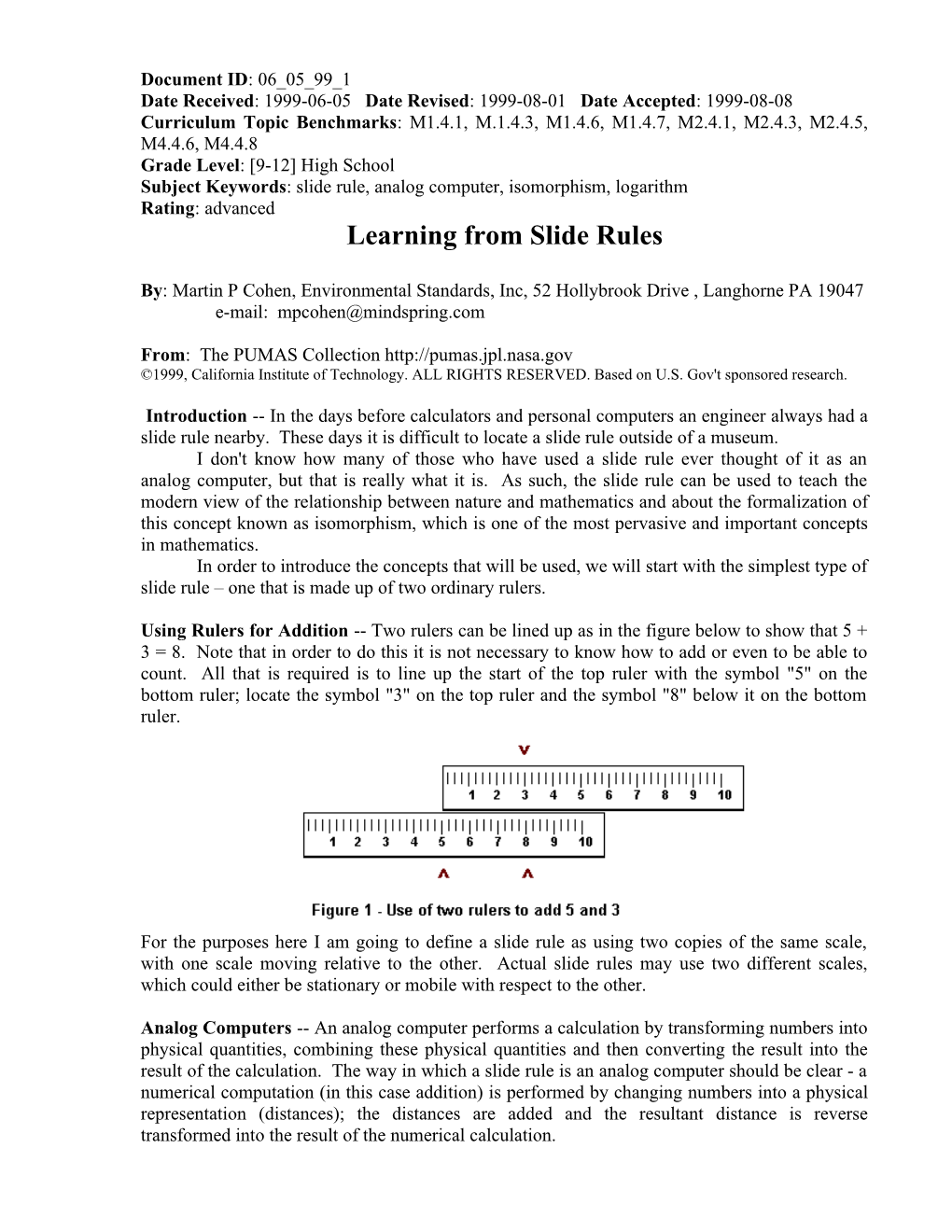 Date Received: 1999-06-05 Date Revised: 1999-08-01 Date Accepted : 1999-08-08