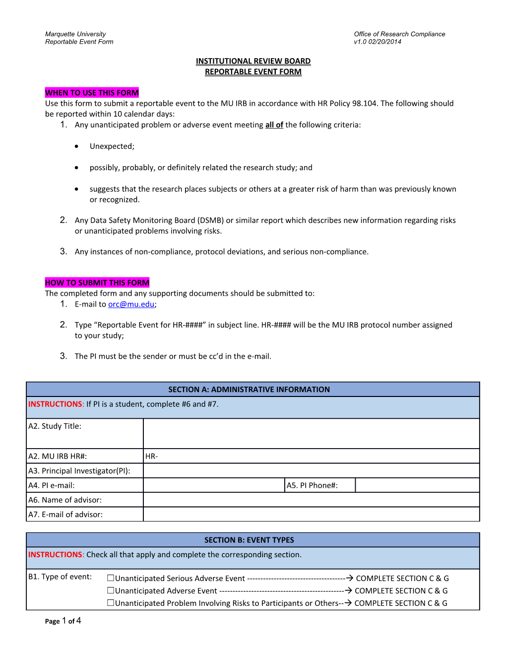 Non-Human Subjects Research