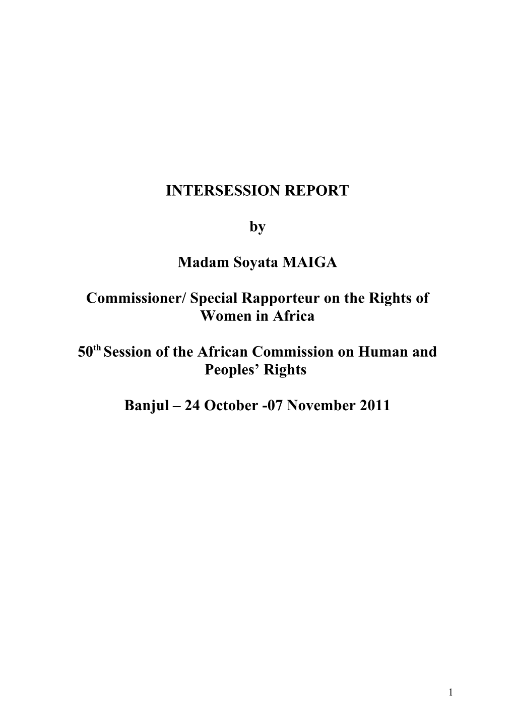 Rapport D Inter Session