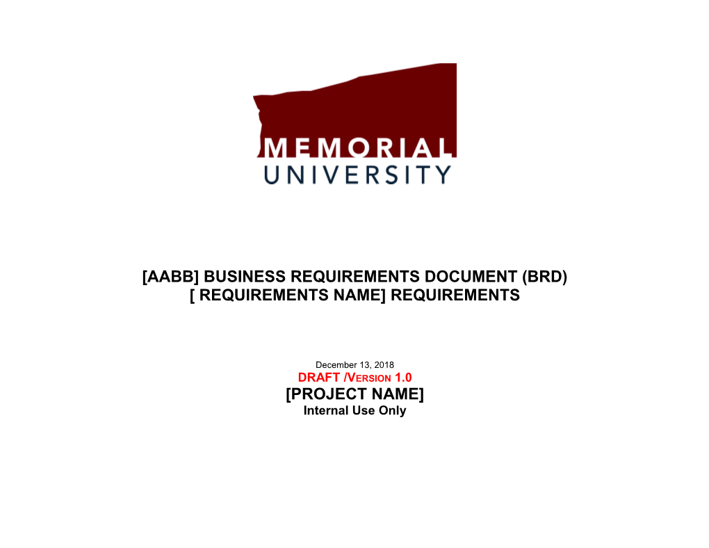 Aabb Business Requirements Document (Brd)