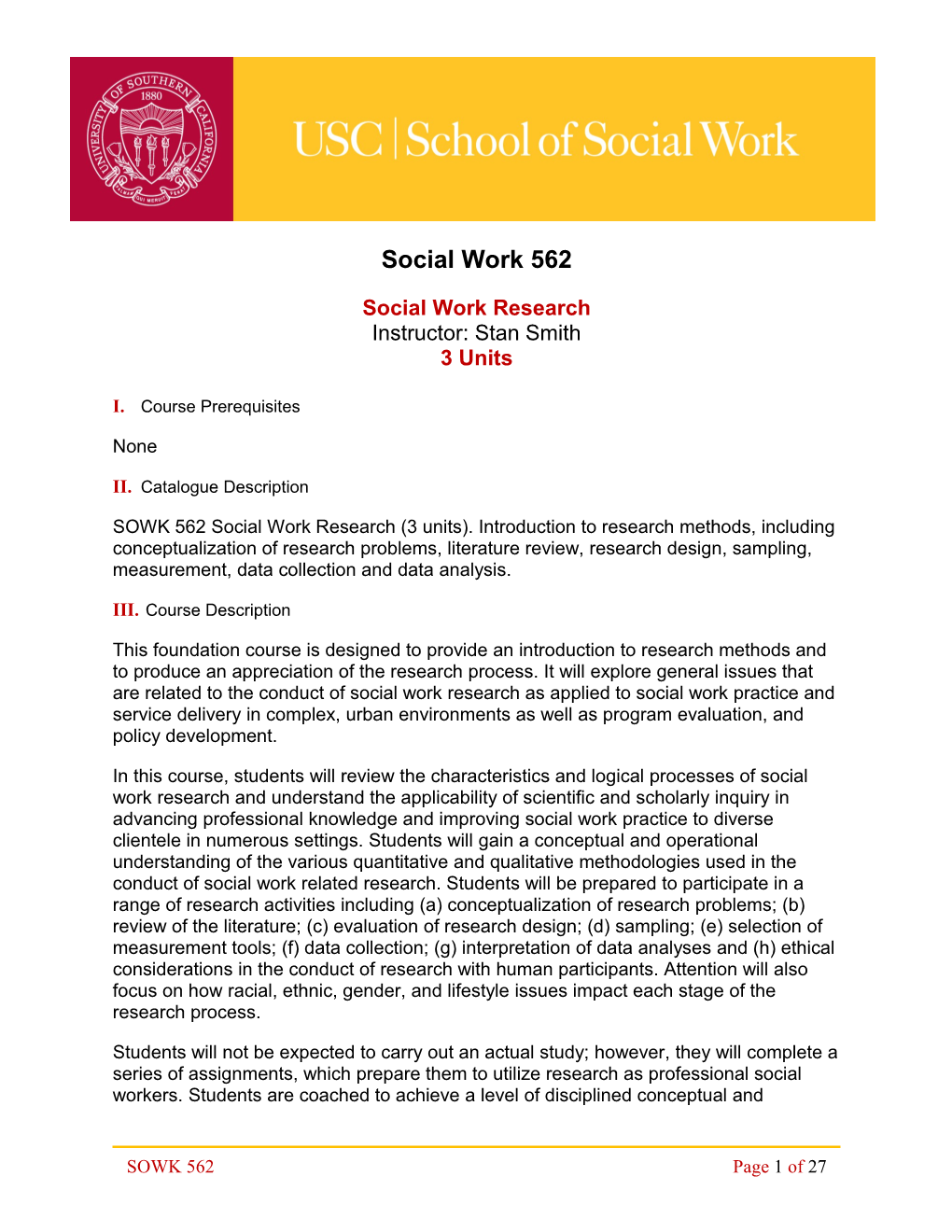 Social Work Research