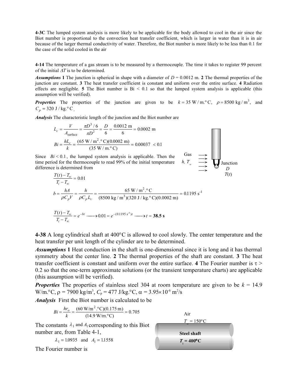 4-3C the Lumped System Analysis Is More Likely to Be Applicable for the Body Allowed To