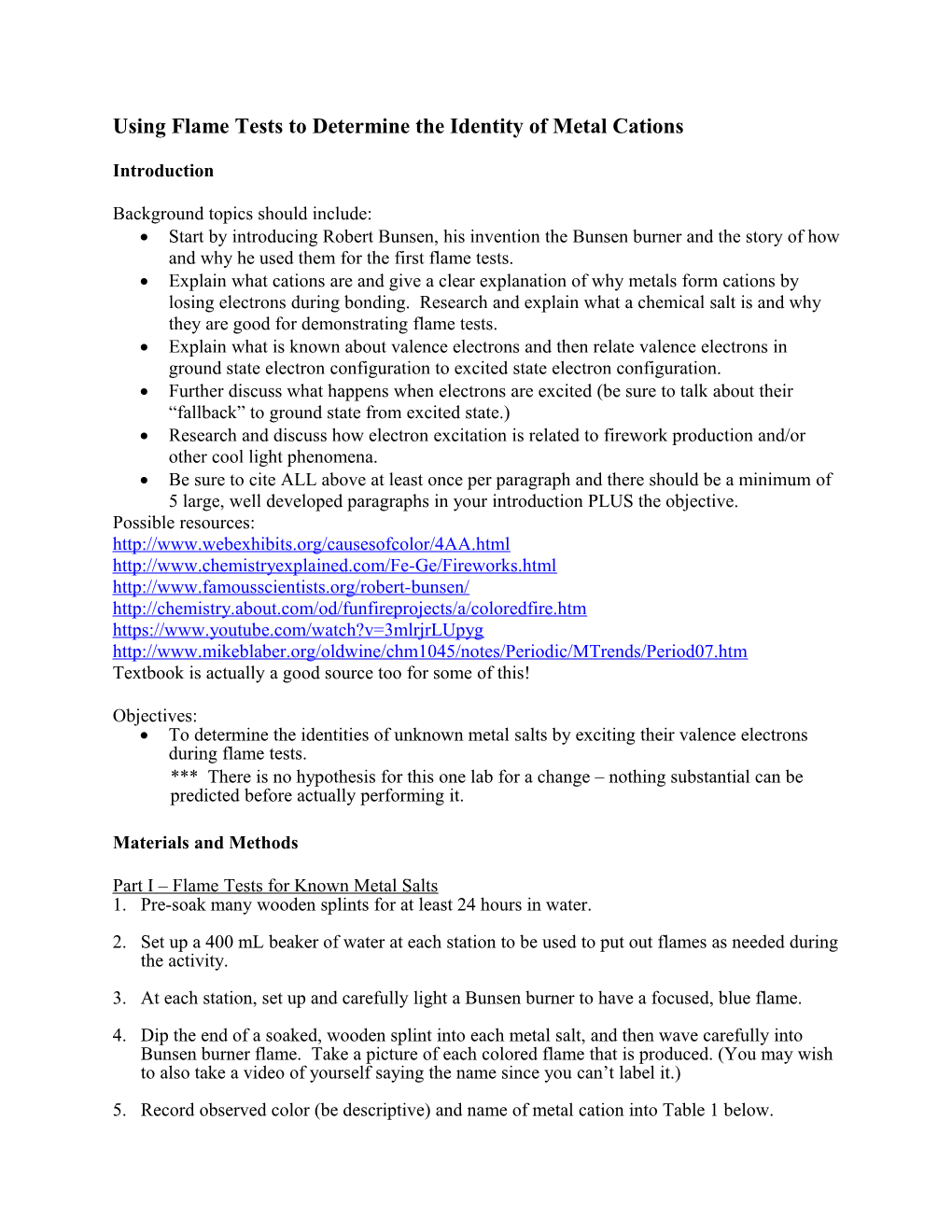 Lab #10: the Effect of Mass on Energy