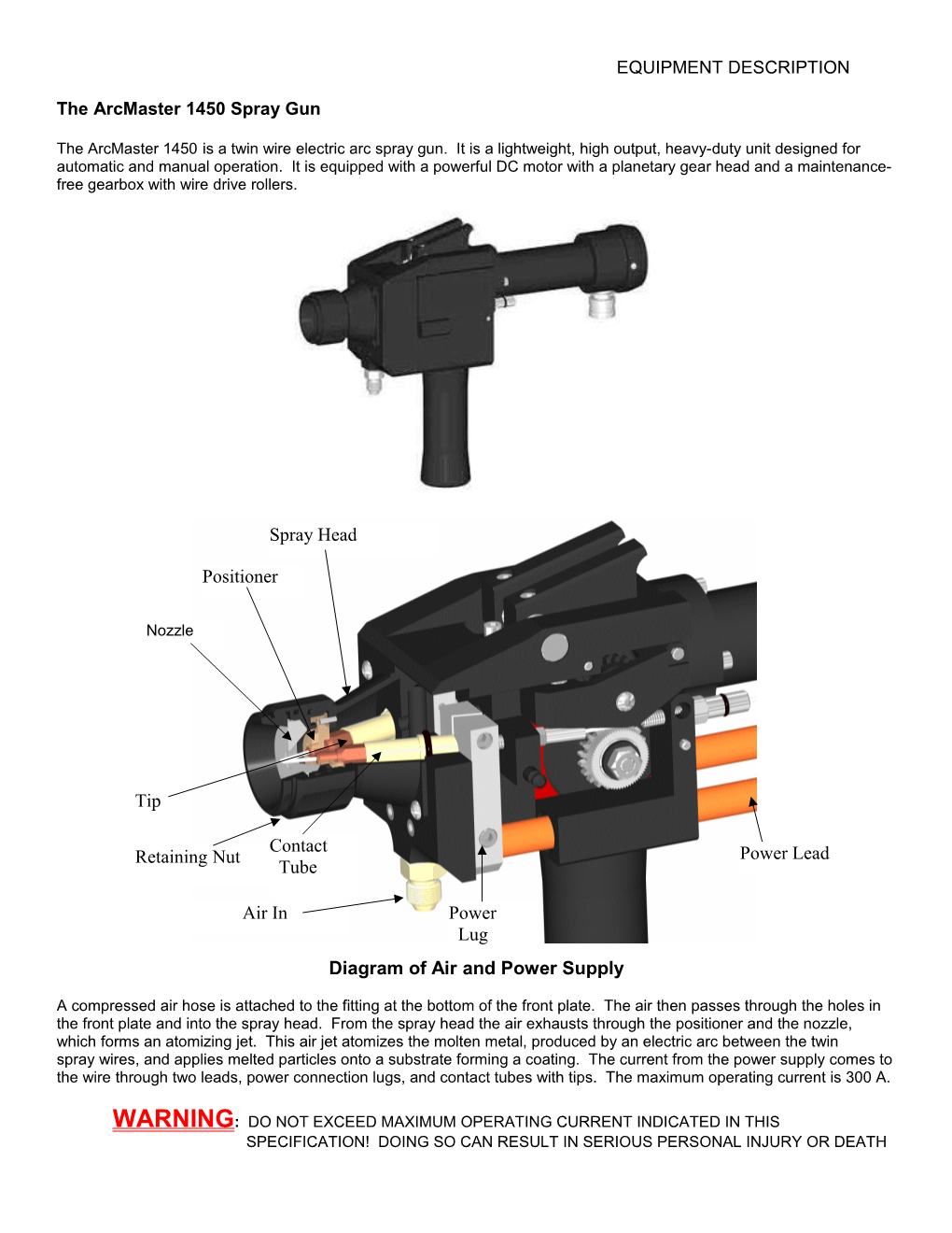 The Arcmaster 1450 Spray Gun