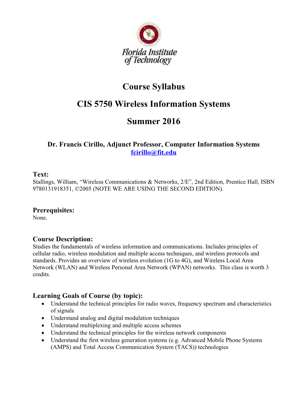 CIS 5220 Computer Organization