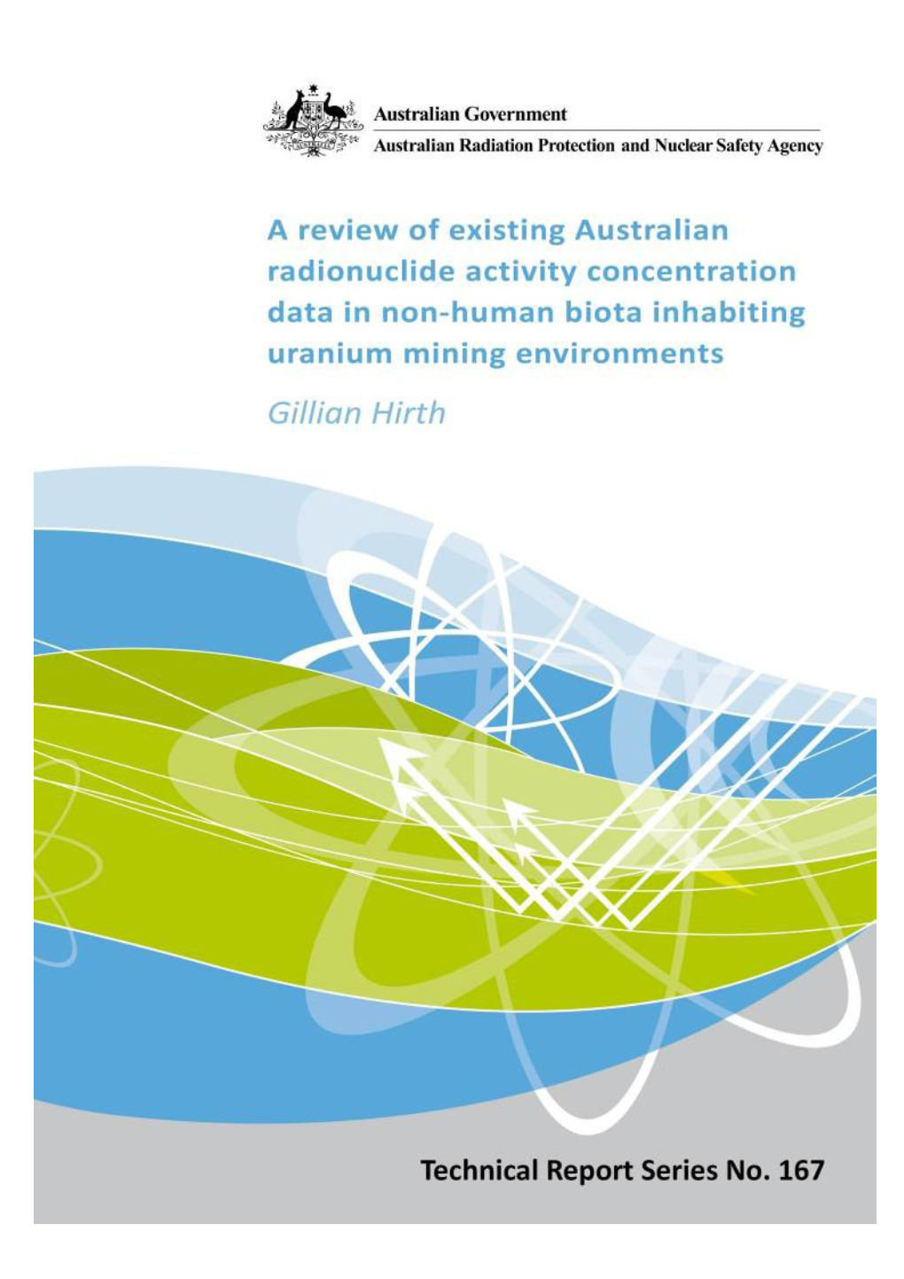 A Review of Existing Australian Radionuclide Activity Concentration Data in Non-Human Biota