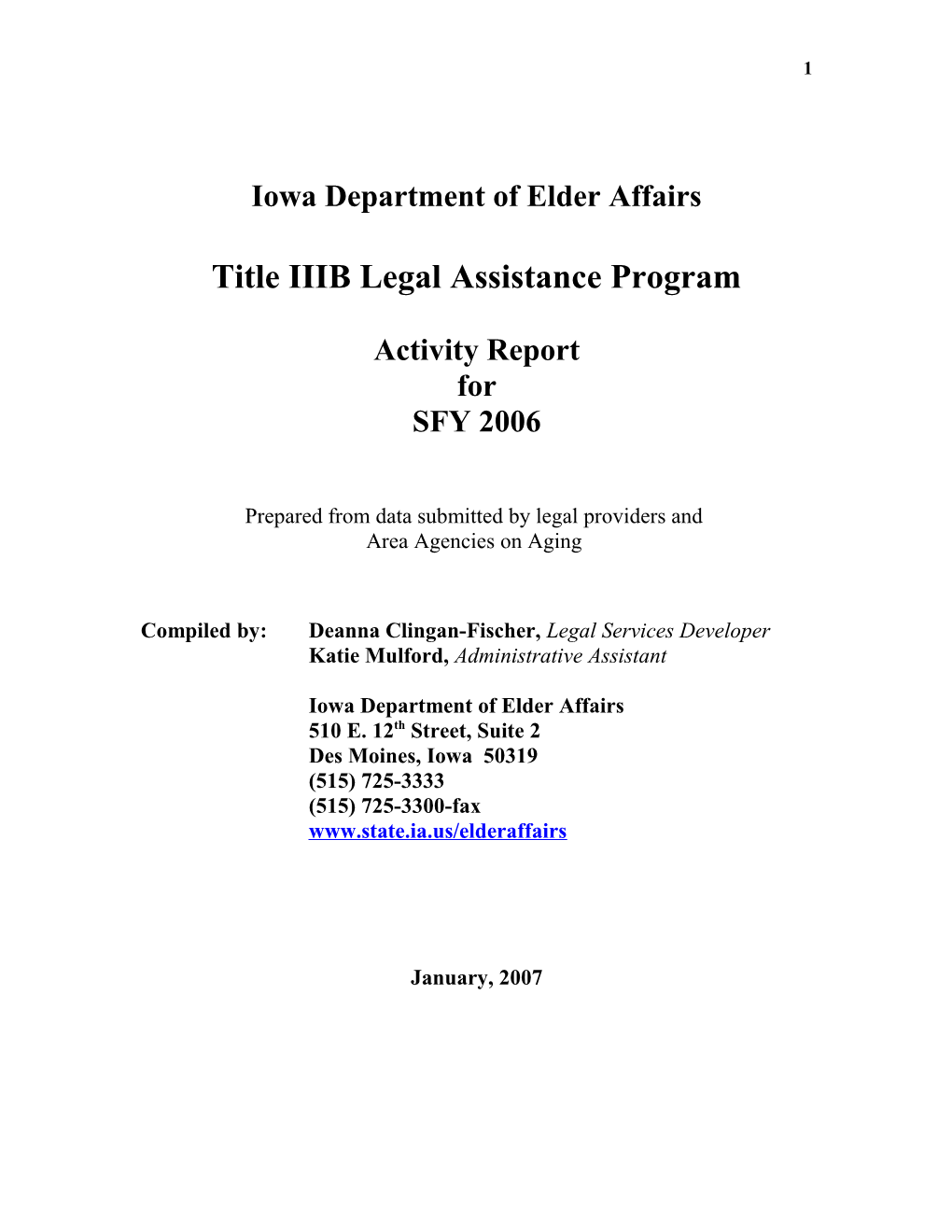 Iowa Department of Elder Affairs