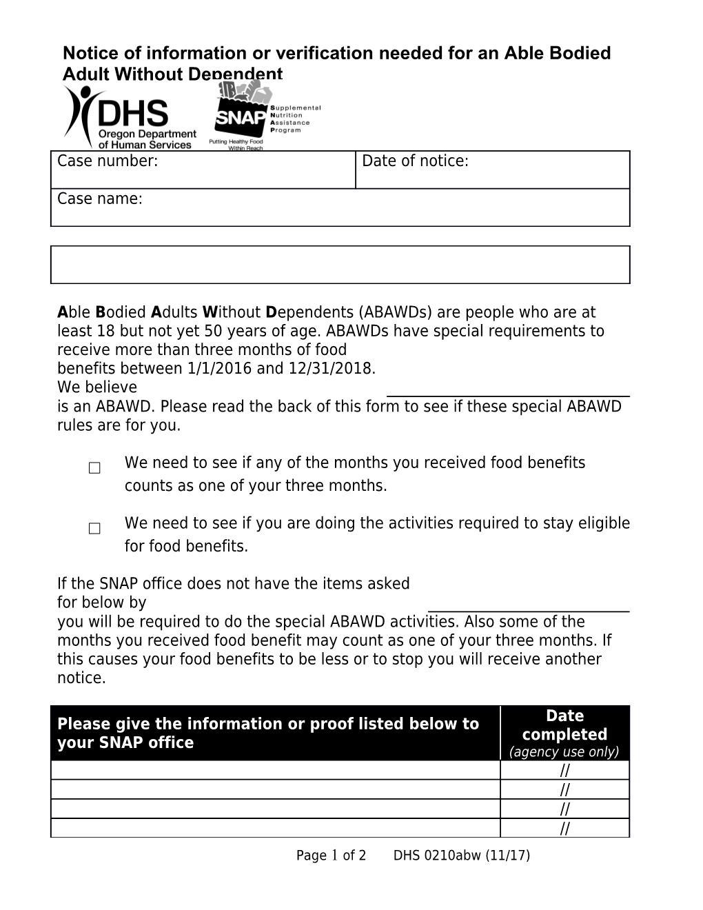 We Need to See If Any of the Months You Received Food Benefits Counts As One of Your Three