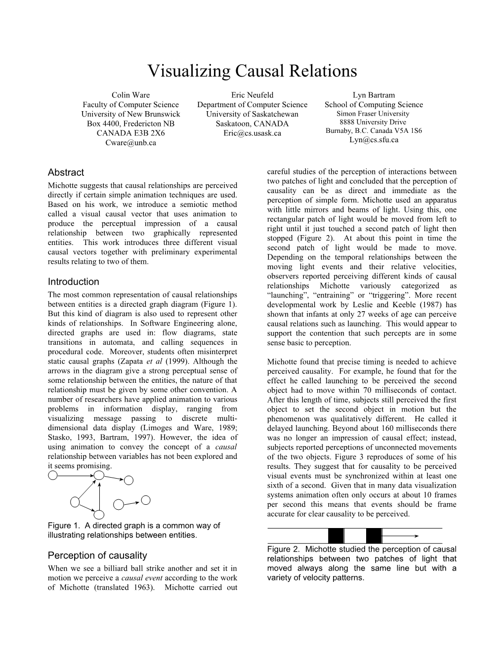 Visualizing Causal Relations