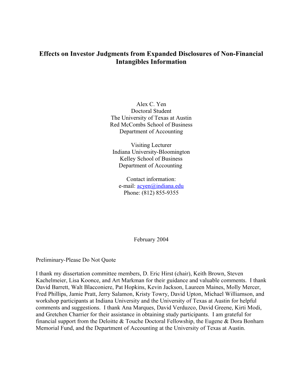 Increasing Disclosure of Intangibles Activity in Financial Reports: Examining Recent Proposals