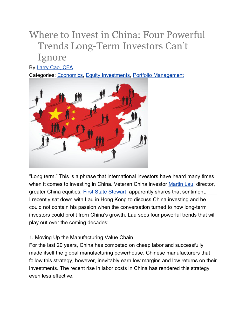 Where to Invest in China: Four Powerful Trends Long-Term Investors Can T Ignore