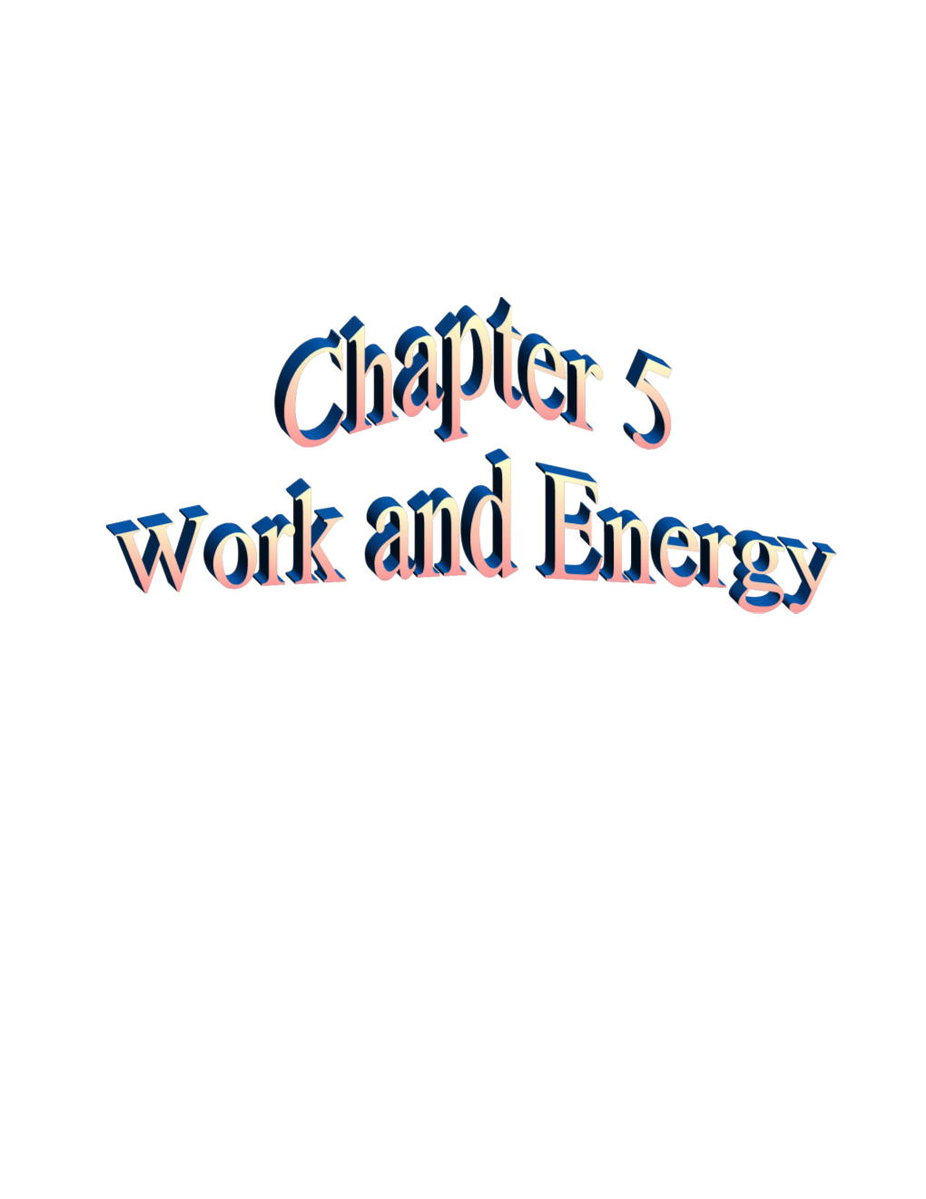 5A1 - Work and Energy