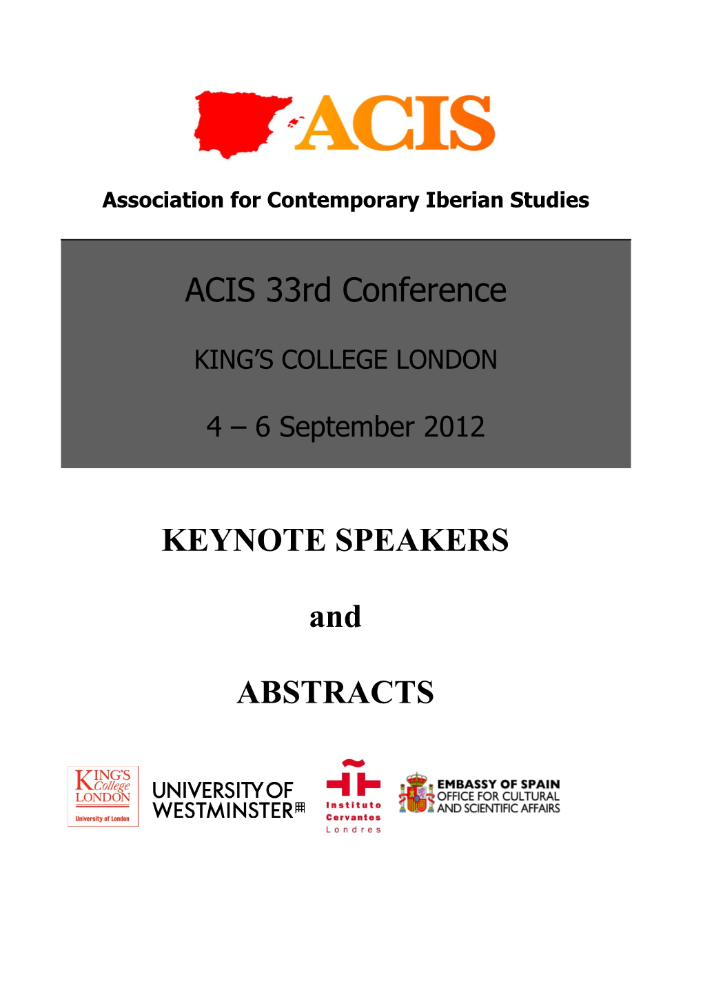 Keynote Speakers at ACIS 2012