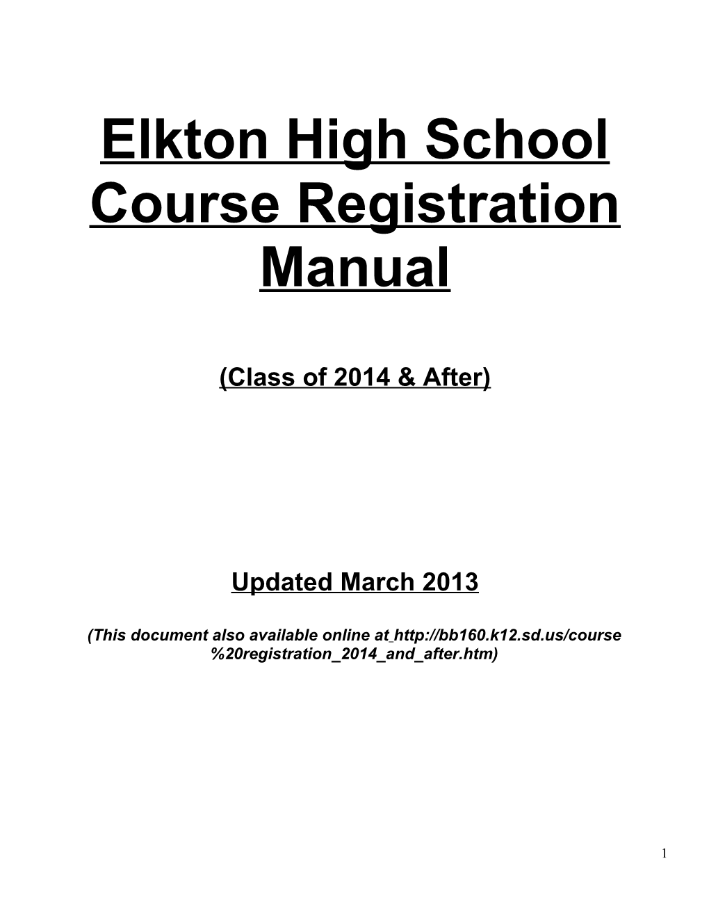 Elkton High School