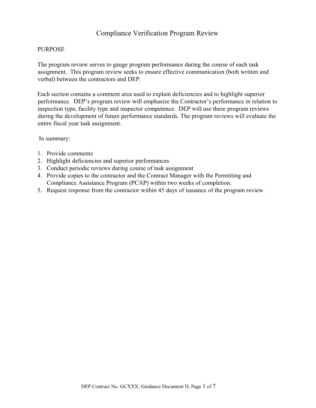 New Guidance Document D July 2012