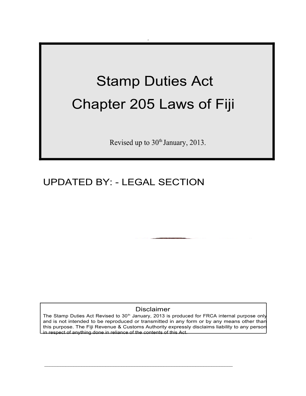 Stamp Duties Act