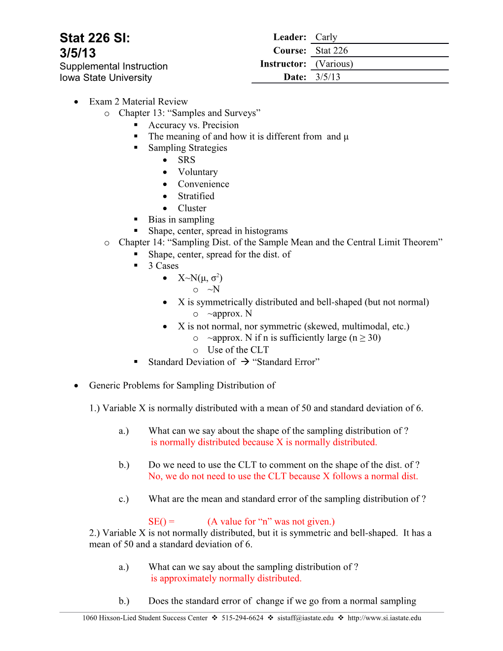 Chapter 13: Samples and Surveys