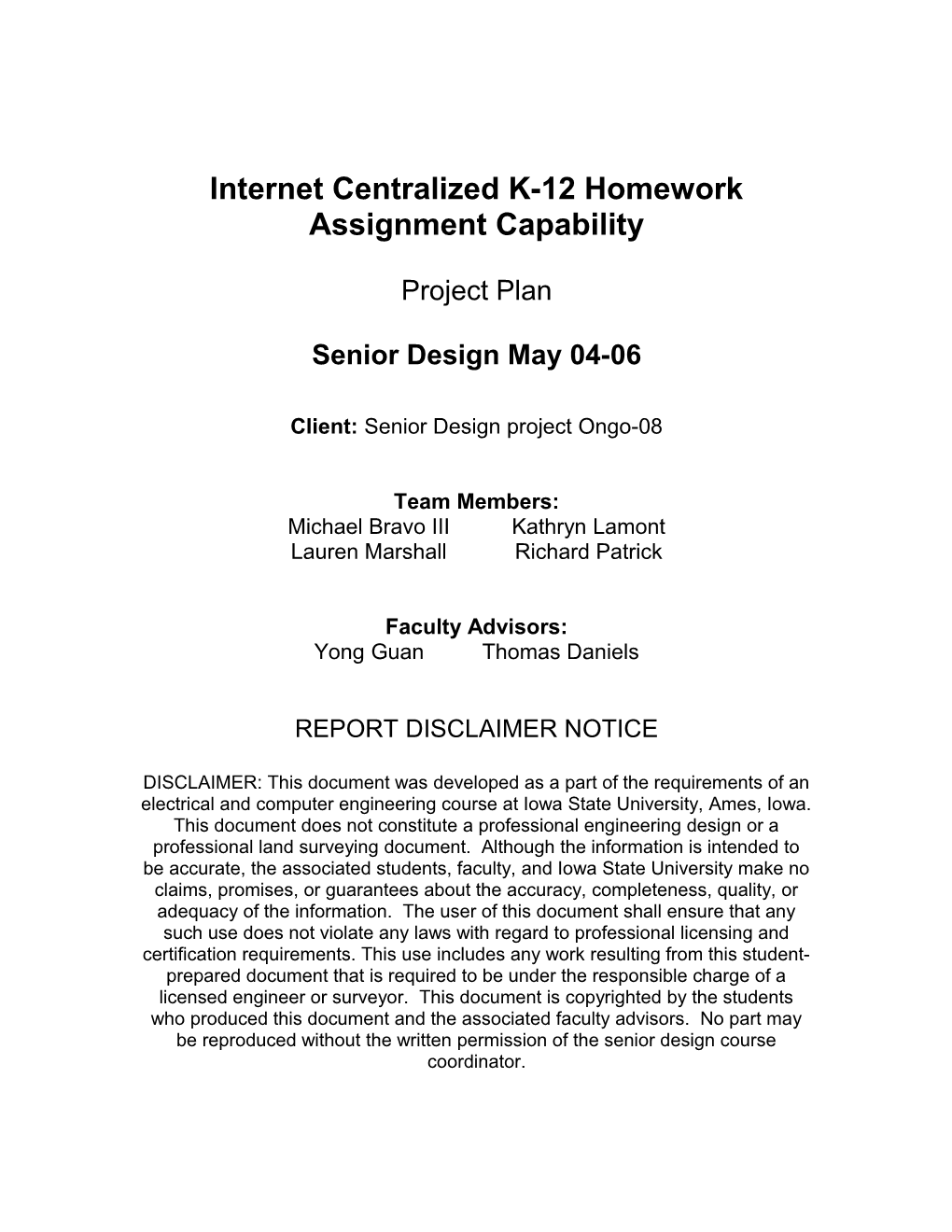 Internet Centralized K-12 Homework