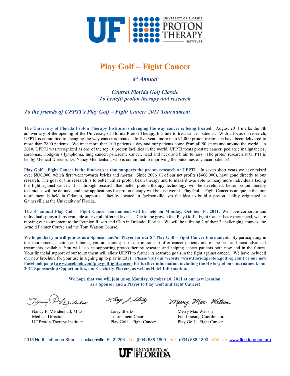 Play Golf Fight Cancer