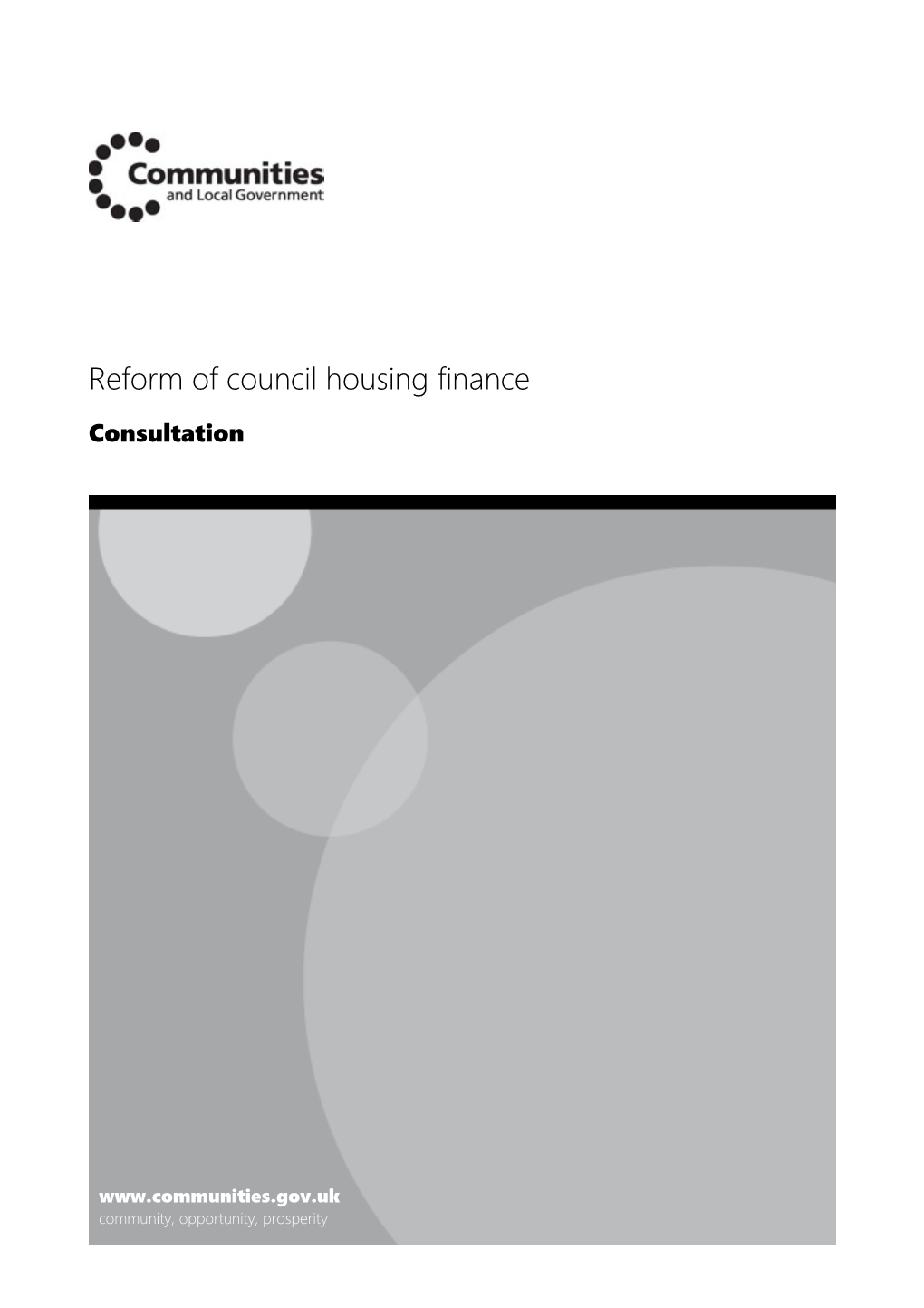 Reform of Council Housing Finance
