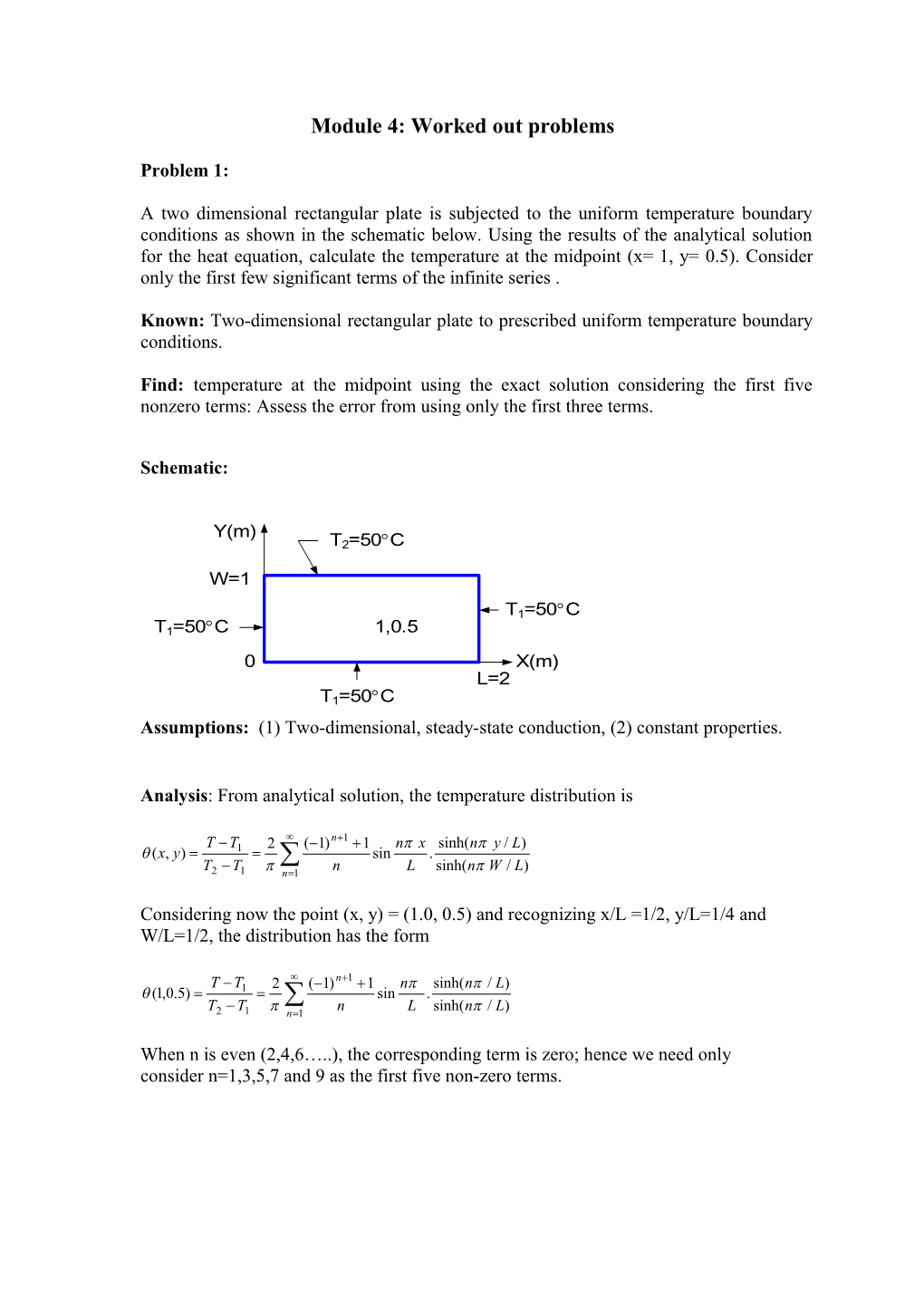 Module 4: Worked out Problems
