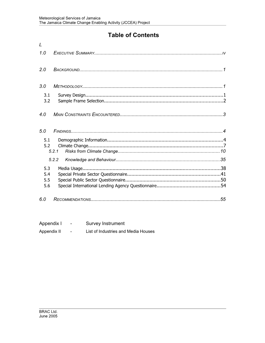 The Jamaica Climate Change Enabling Activity (JCCEA) Project