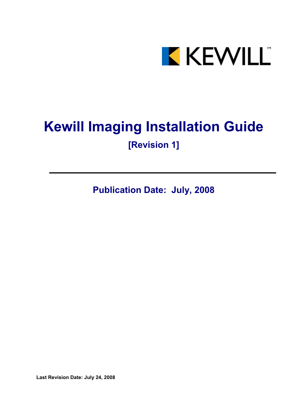 Kewill Imaging Installation Guide