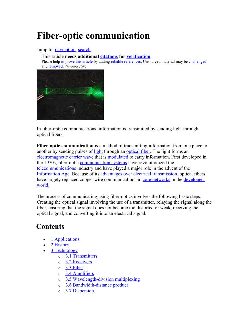 Fiber-Optic Communication