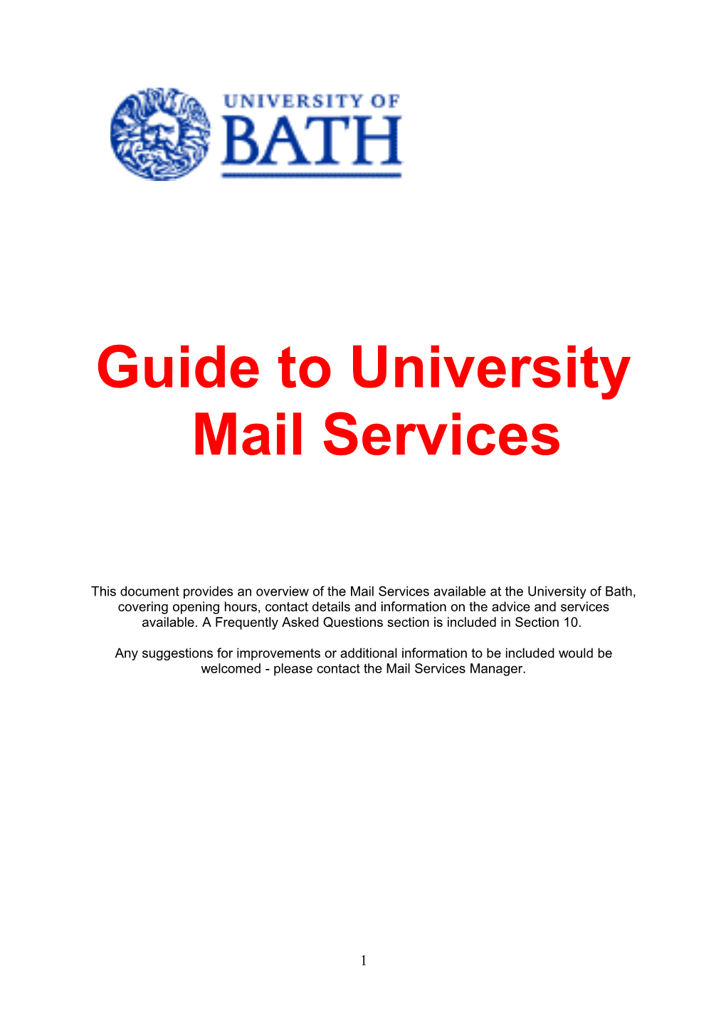 Postal and Related Services