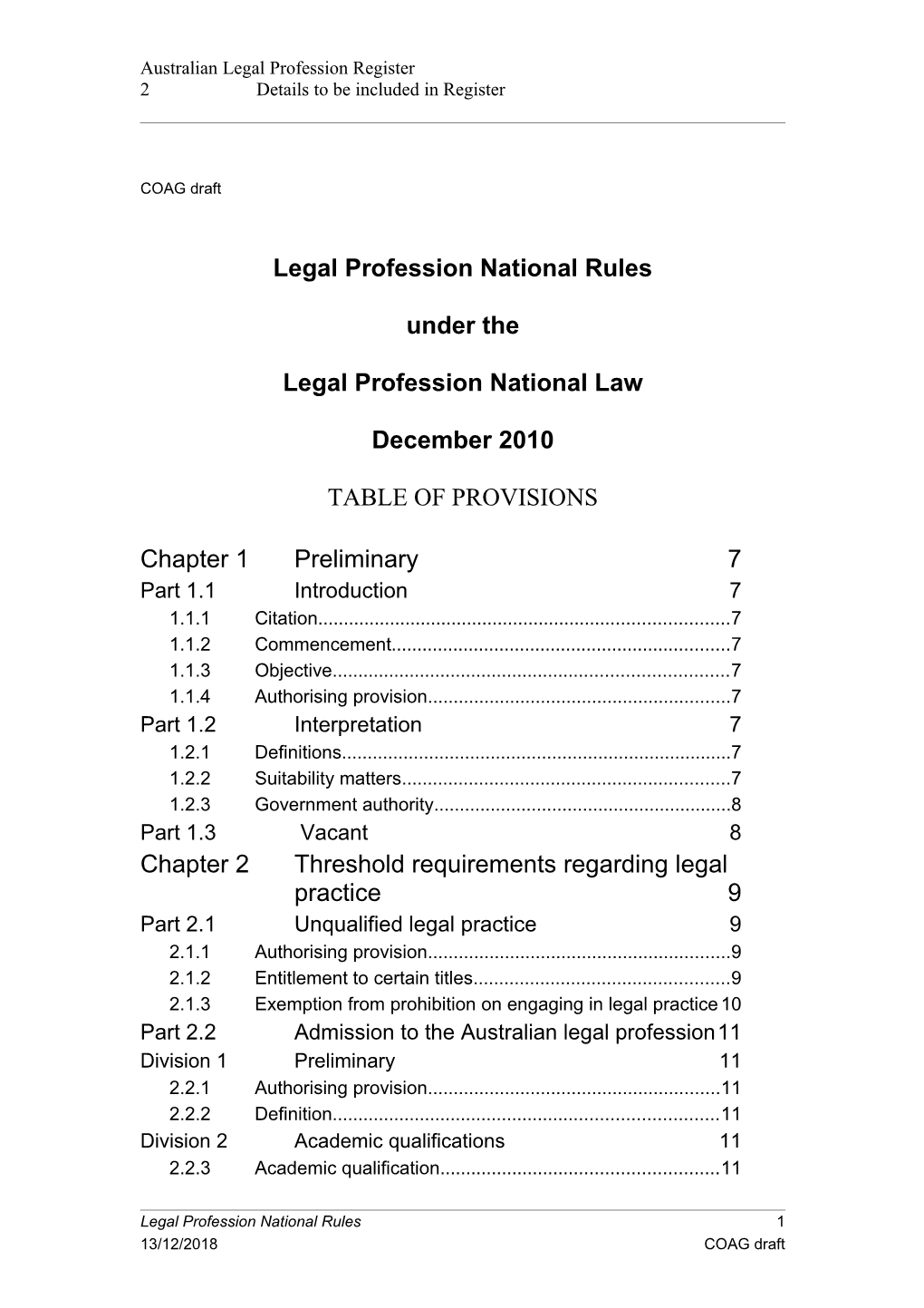 Australian Legal Profession Register