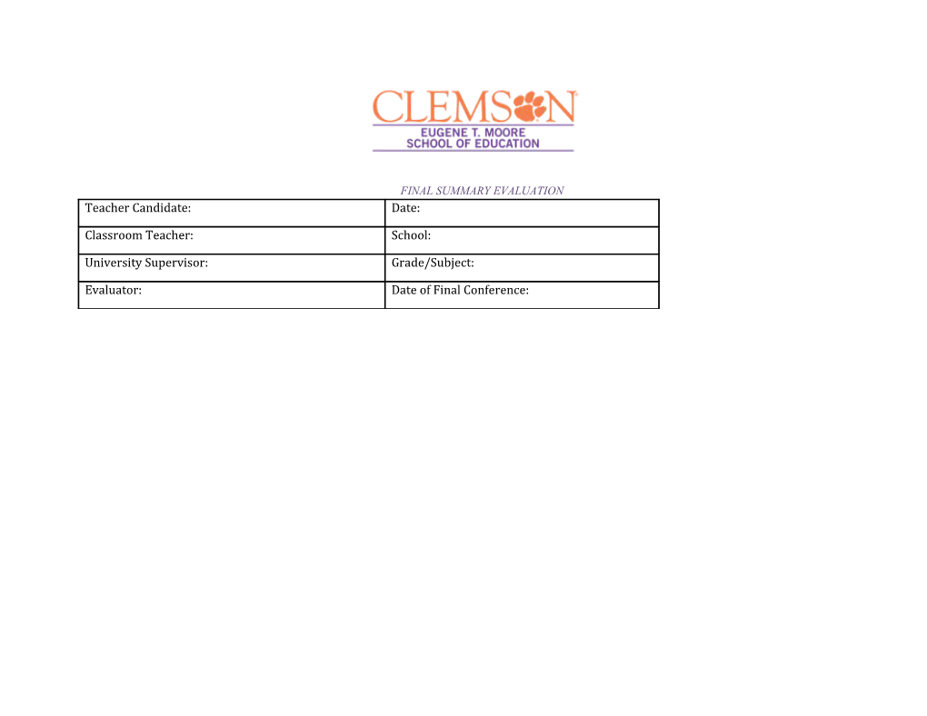 Rate Candidates on the Following Professionalism and Dispositional Items