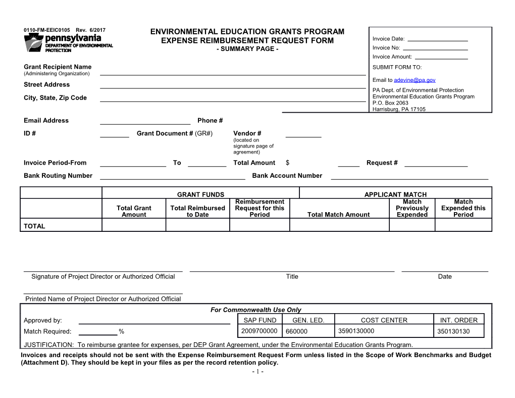 2011 Environmental Education Grants Program