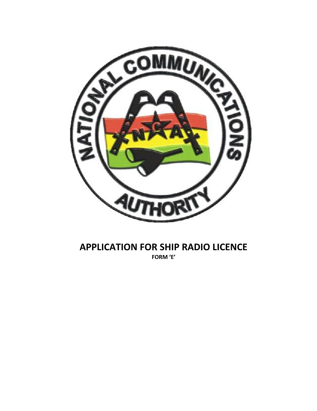 Application for Ship Radio Licence