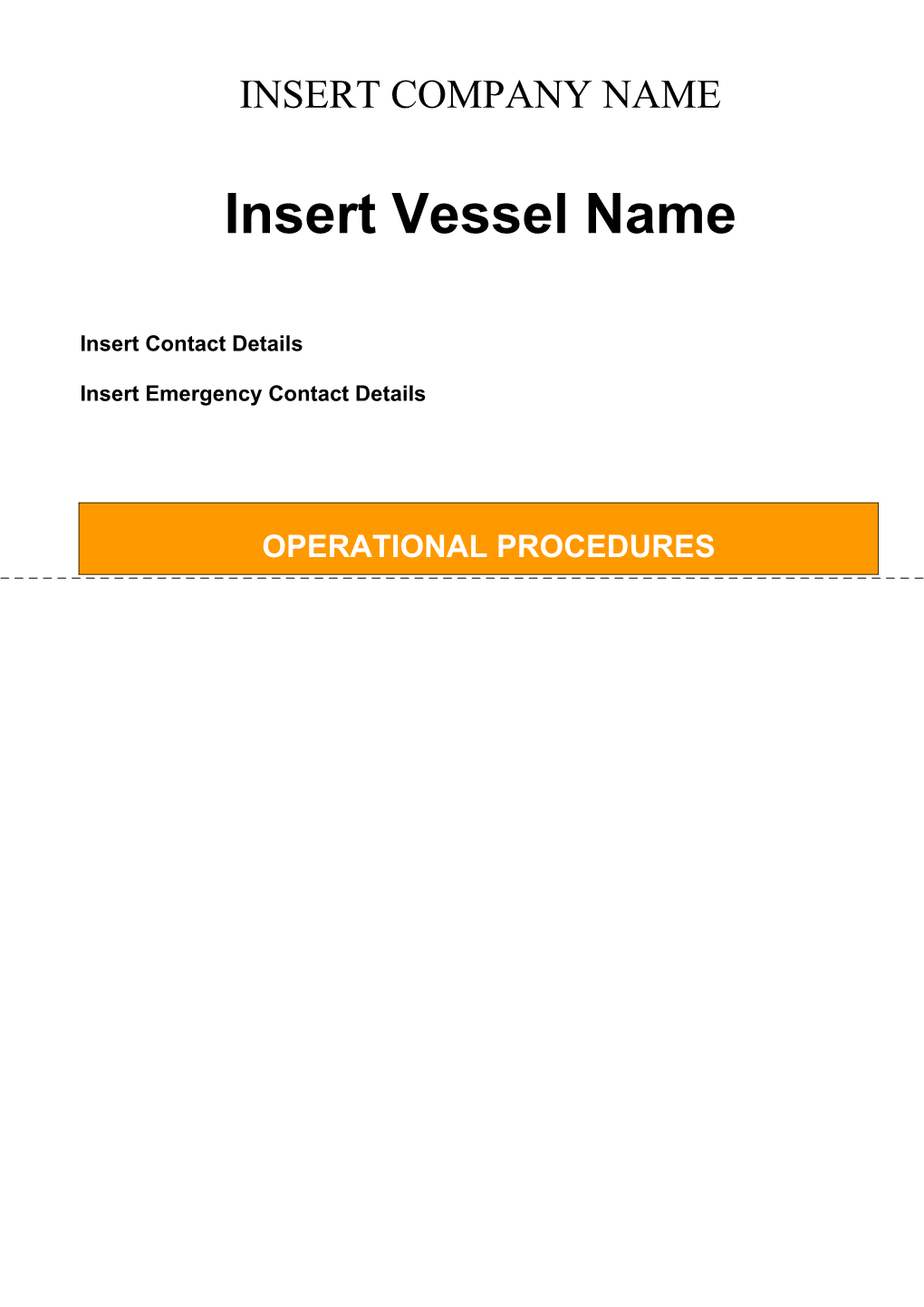 Insert Vessel Name