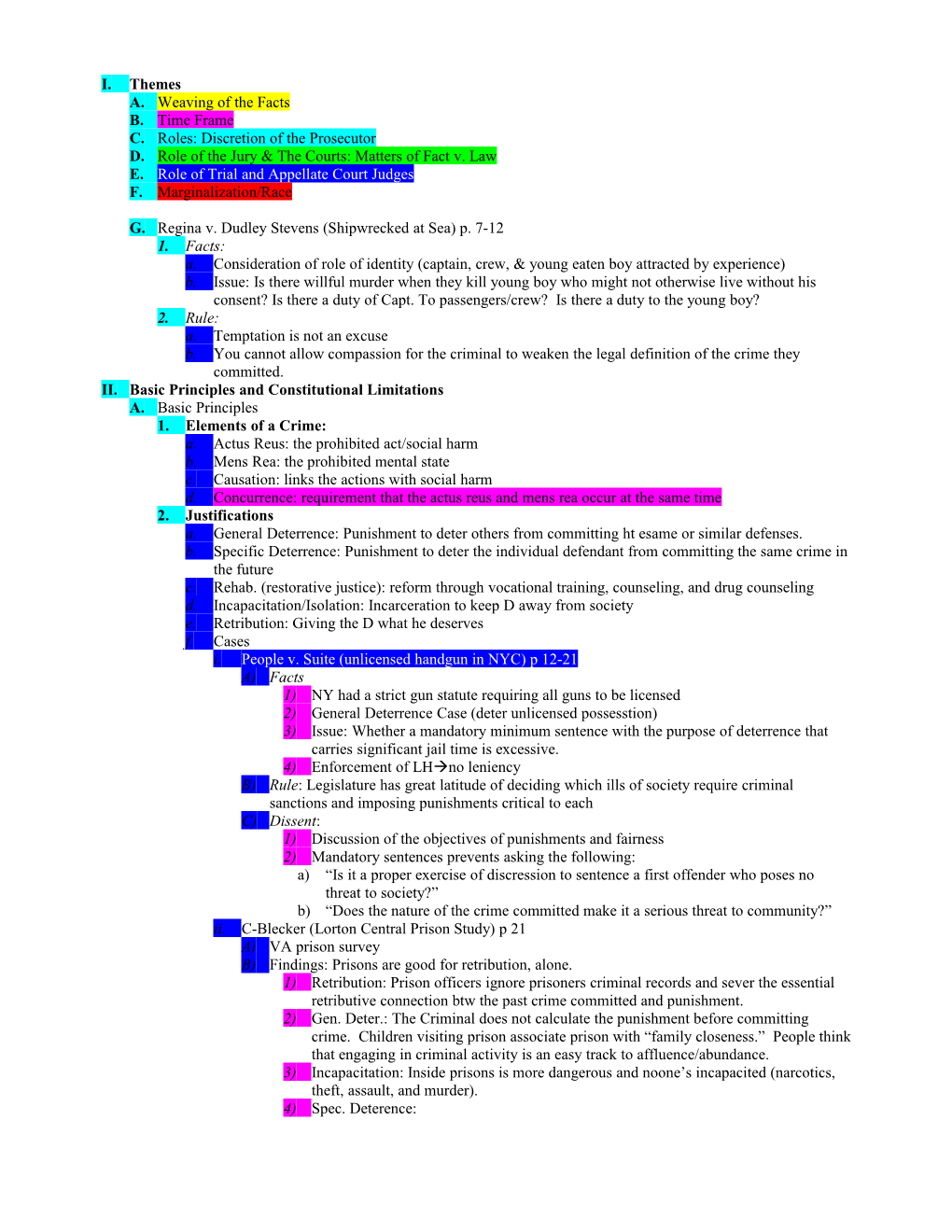 Role of the Jury & the Courts: Matters of Fact V. Law