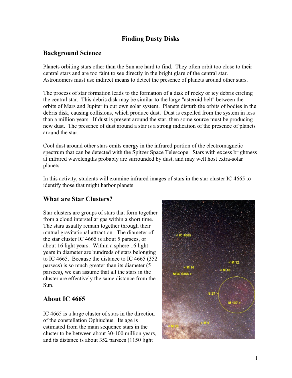 Flux Density Measurements in Mjy for IC 4665 Targets