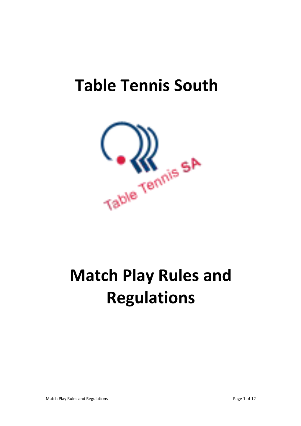 Table Tennis South Australia