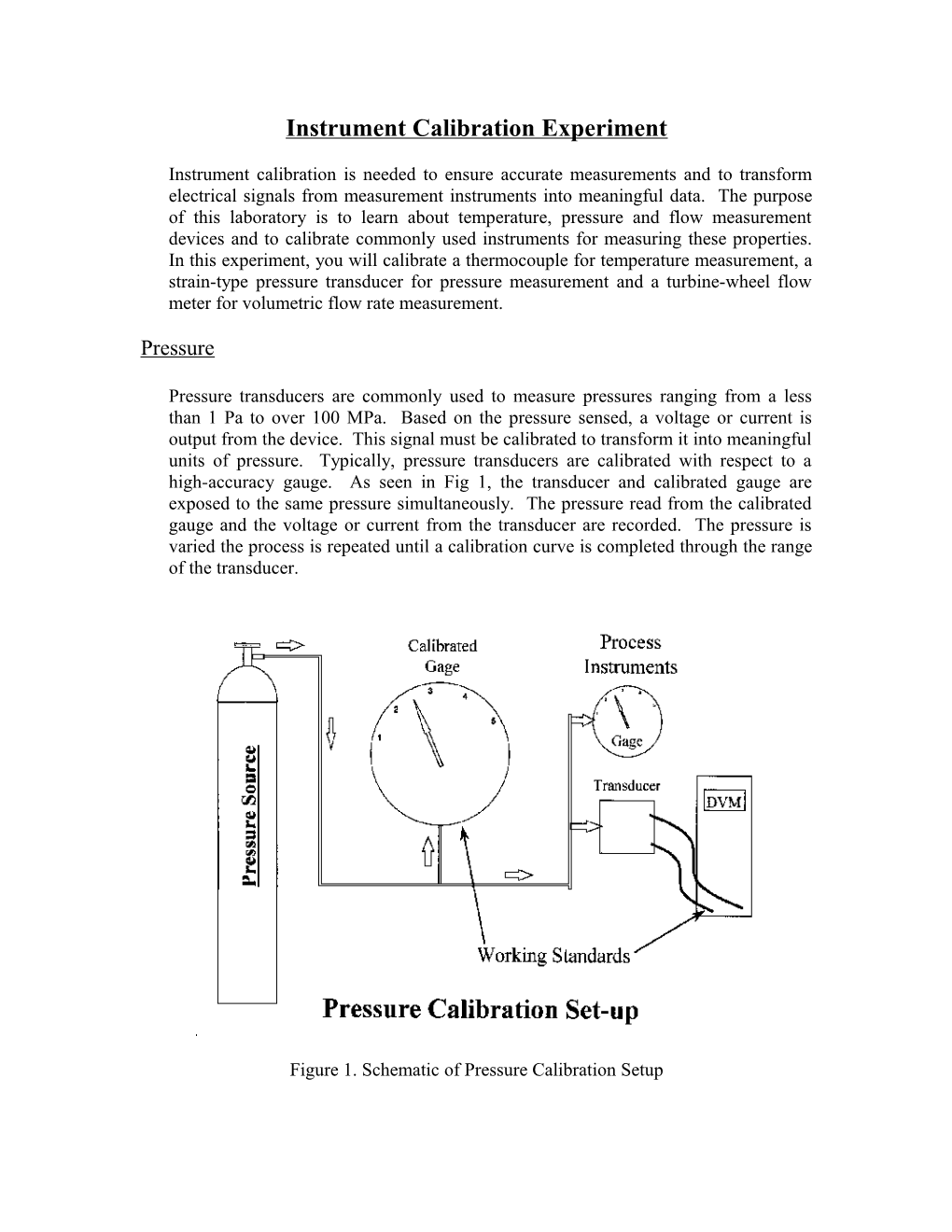 Instrument Calibration Experiment