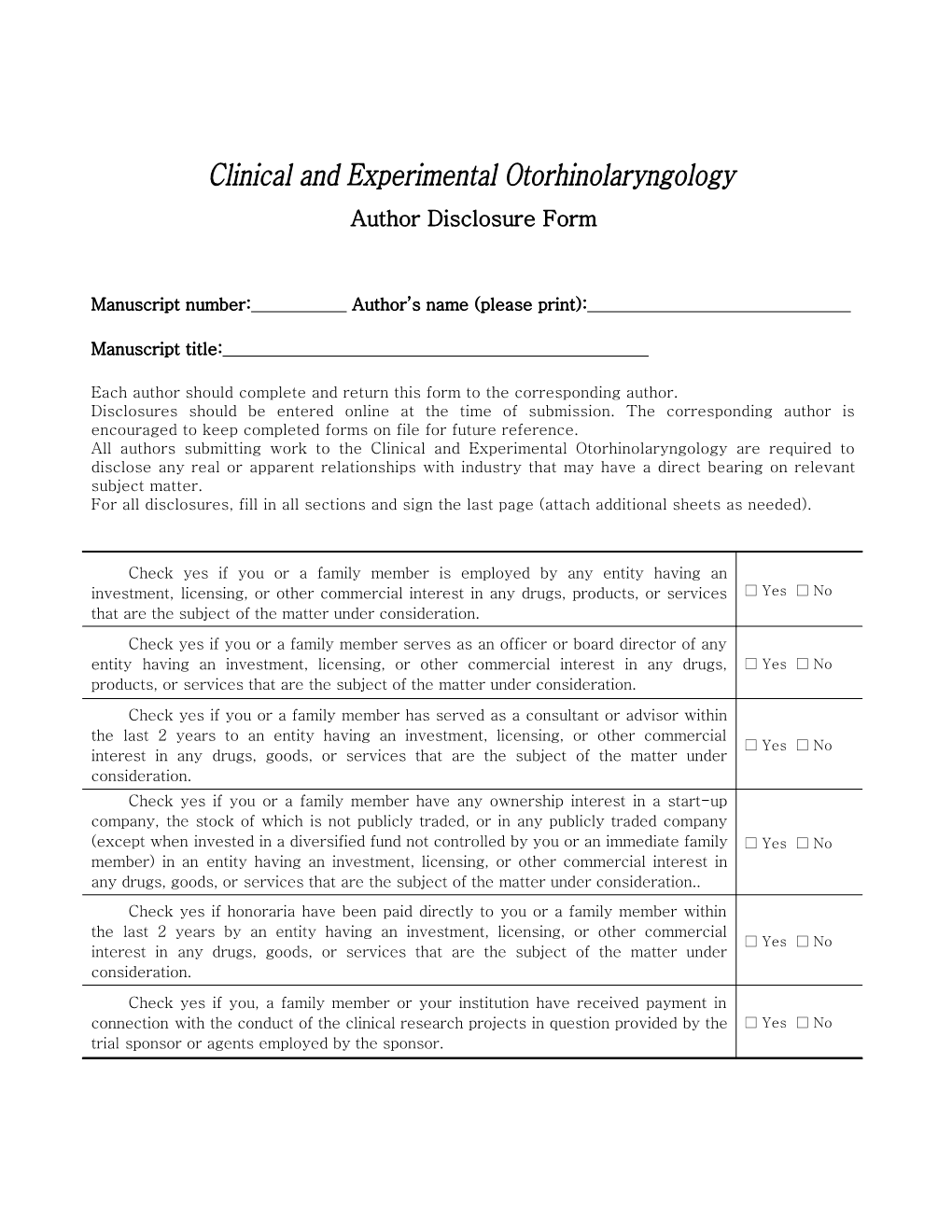 Koreanjournal of Otorhinolaryngology-Head and Neck Surgery