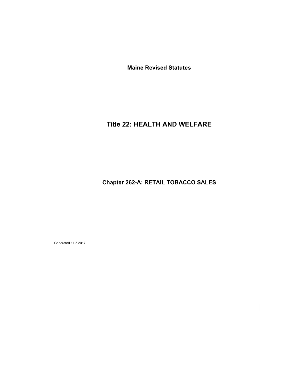 MRS Title 22 1555-B. SALES of TOBACCO PRODUCTS