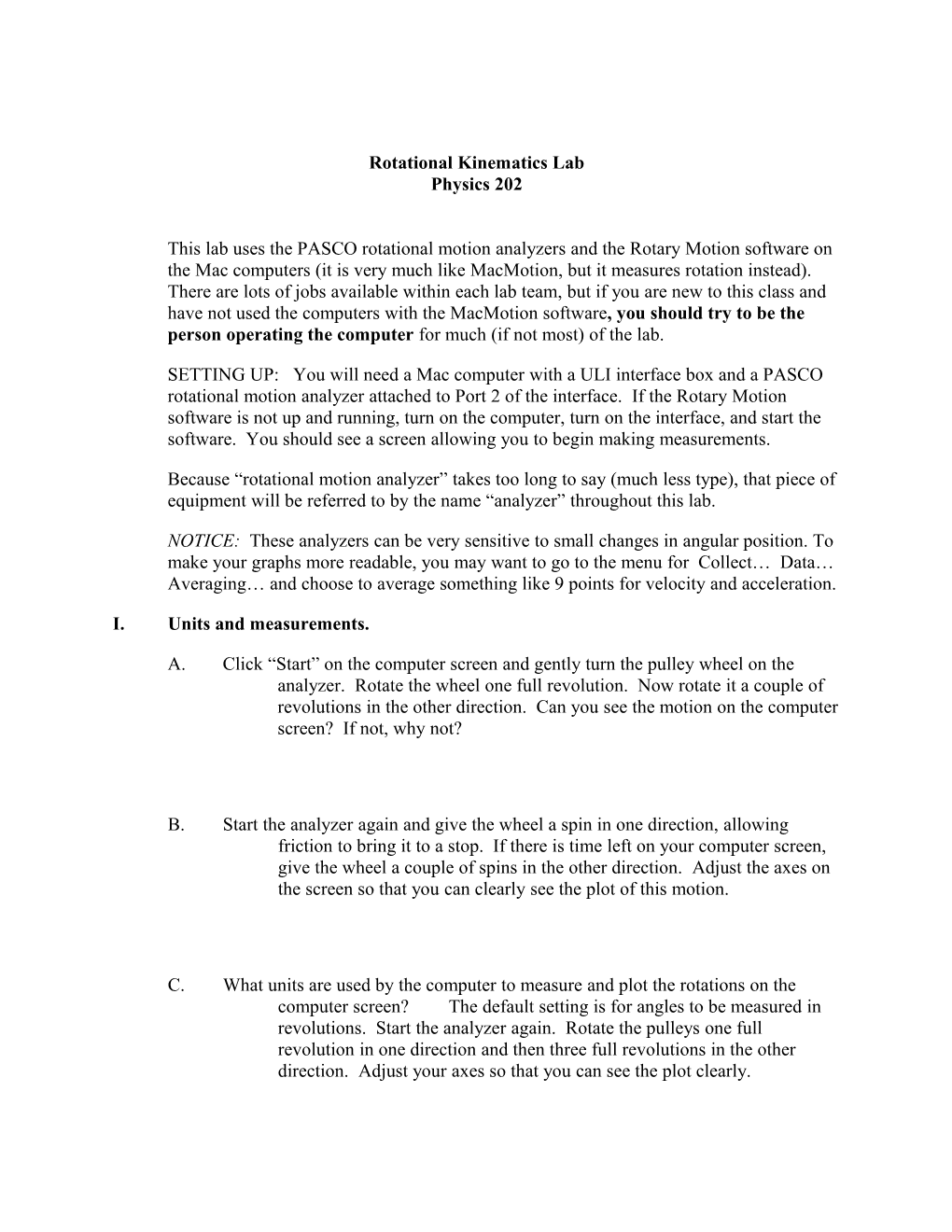 Rotational Kinematics and the Fundamental Theorem of Calculus