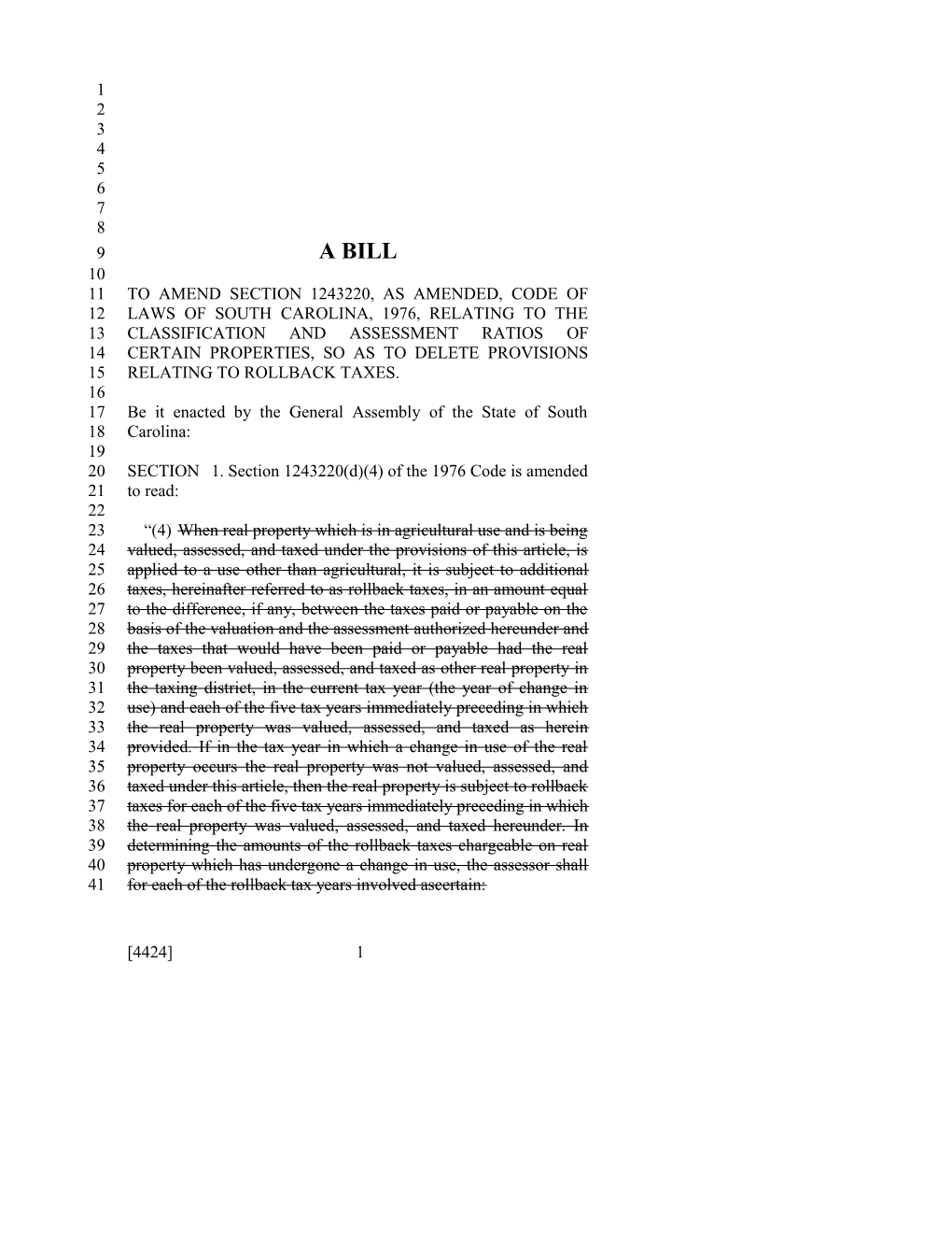 2015-2016 Bill 4424 Text of Previous Version (Dec. 3, 2015) - South Carolina Legislature Online