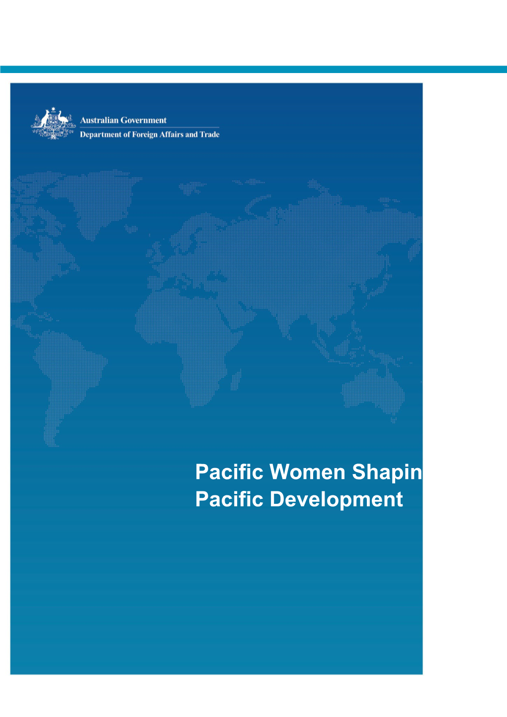 Pacific Women Shaping Pacific Development 1