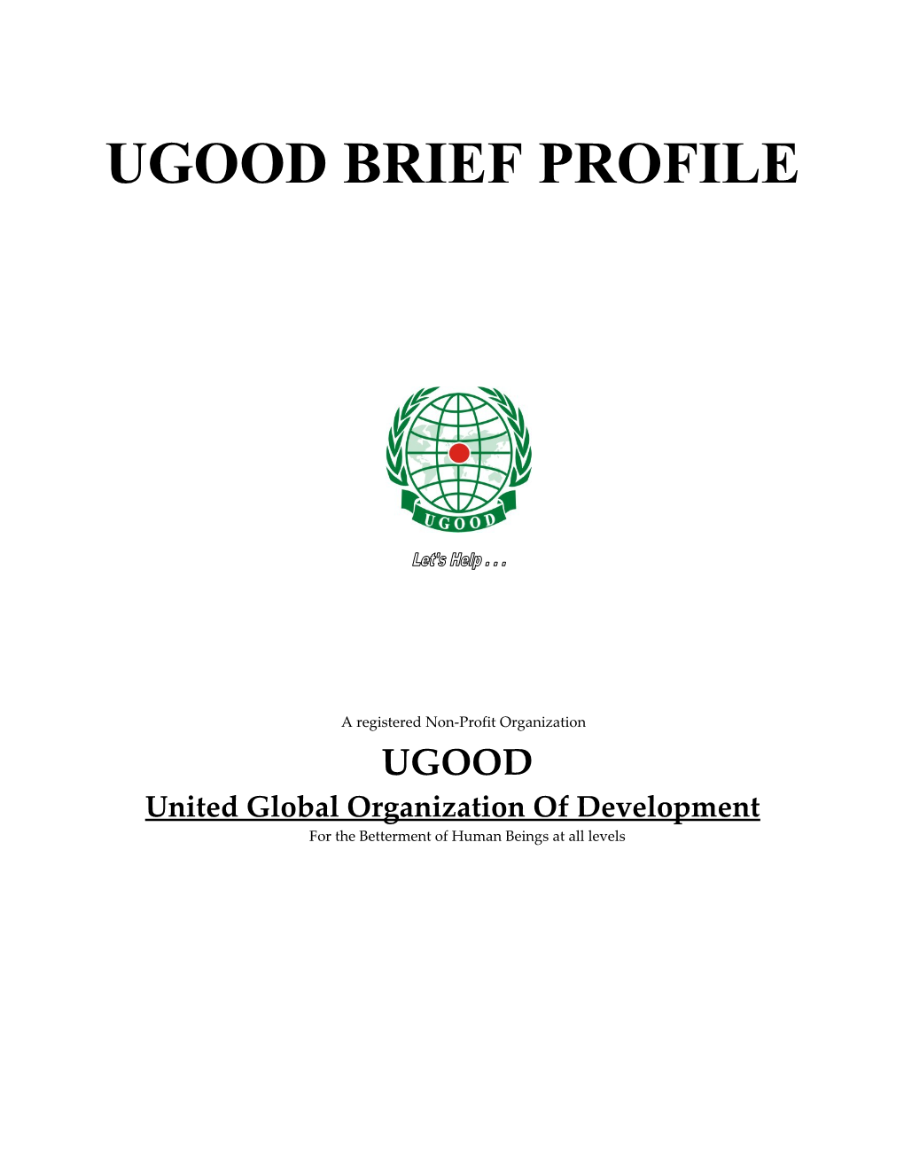 United Global Organization of Development UGOOD